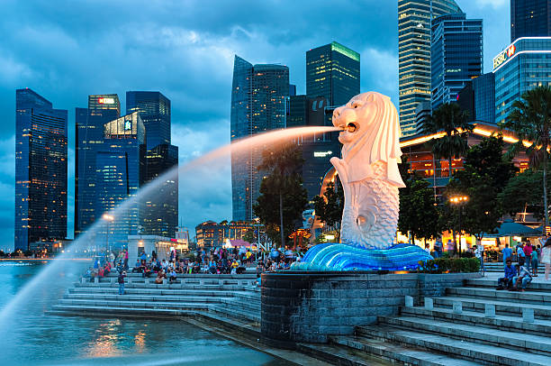 Singapore city skyline travel destination